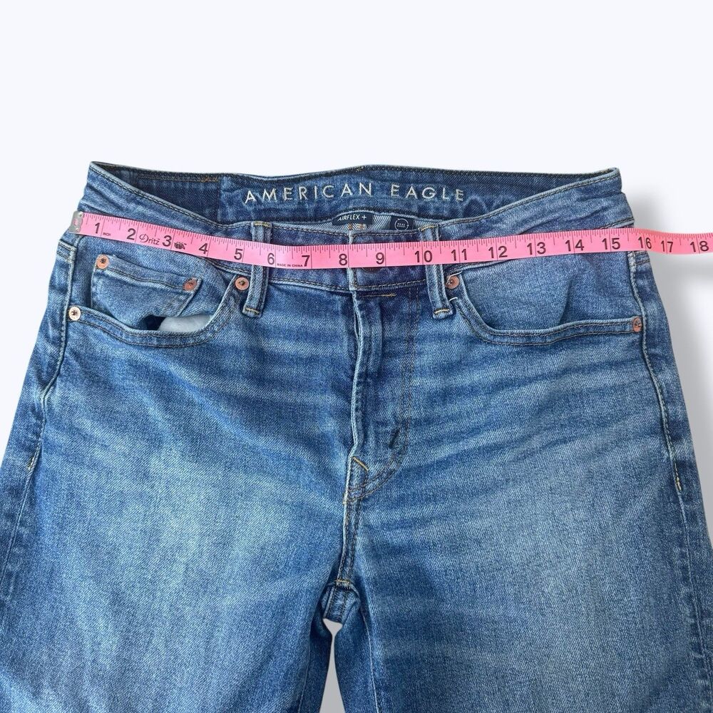 American Eagle Mens Original Straight Jeans Air Flex 29x29 Stretch Medium Wash - Picture 5 of 7